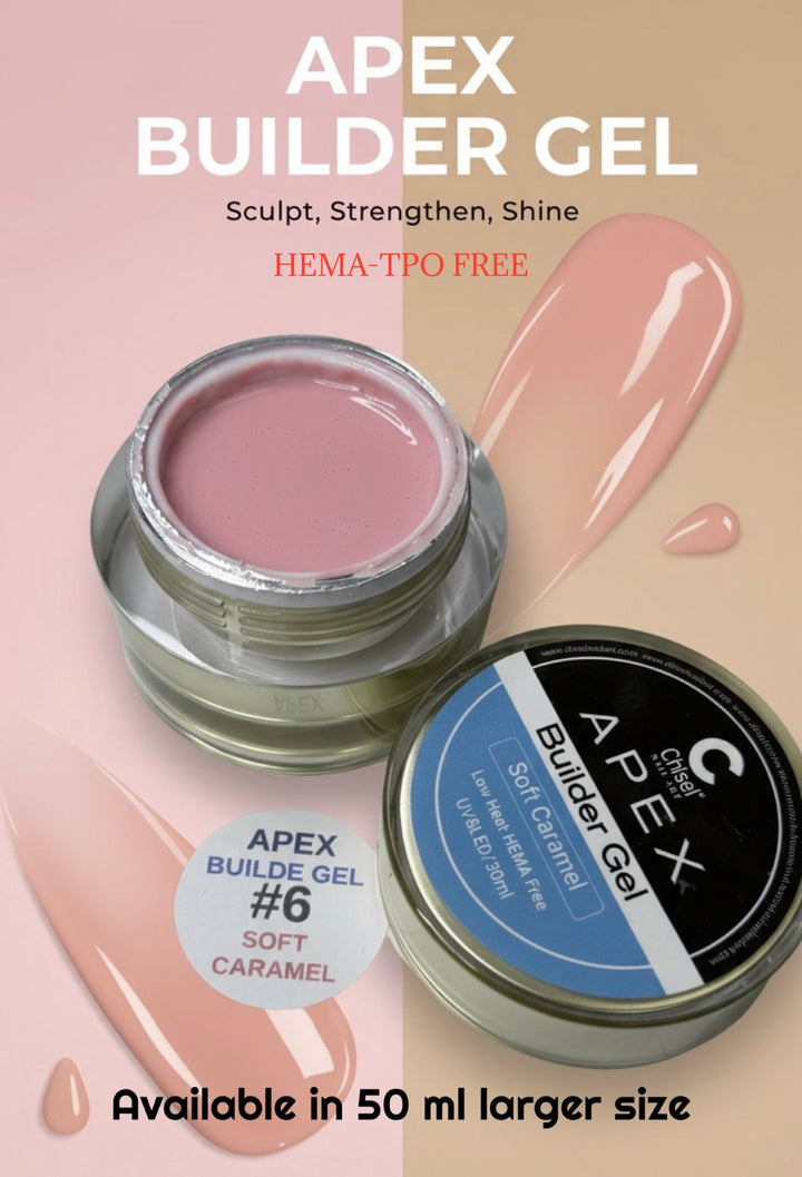 Chisel Apex Builder Gel Soft Caramel
