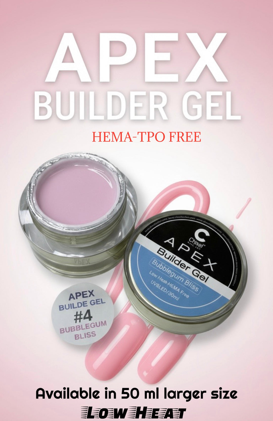 Chisel Apex Builder Gel BubbleGum Bliss